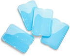 Cool Coolers by Fit + Fresh,Reusable&Long-Lasting XL Slim Ice Packs,Cold Packs,Ice-Packs for Lunch Bags. Cooler Accessories-for Camping,Beach,Lunch,and Work,Clear Blue, 8 Count (Pack of 3)