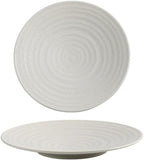 Camping Plates Serving Tray Tray Multifunctional Ceramic Thread Western Food Plate Embossed Steak Plate Flat Plate Household Dishes Hotel Tableware Decorative Plate(Small)