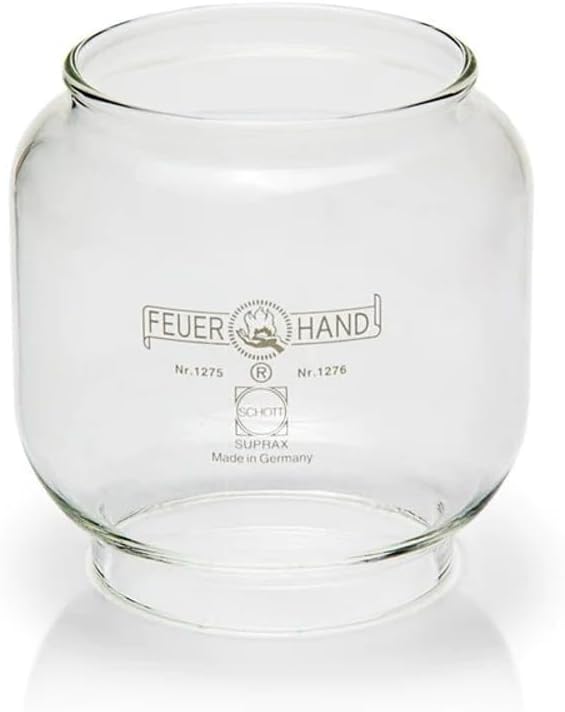Feuerhand Outdoor Kerosene Fuel Lantern, German Made Weather Resistant Baby Special 276 Galvanized Hurricane Lamp for Camping or Patio, 10 Inches, Yellow