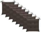 Folding Patio Chairs with Cushions 8 pcs,Portable Camping Chair,Outdoor Lounge Chair,Bistro Table and Chairs outdoor,Garden Chair,Outdoor Dining Chairs,Features 2 Sets of Ropes, Solid Teak Wood