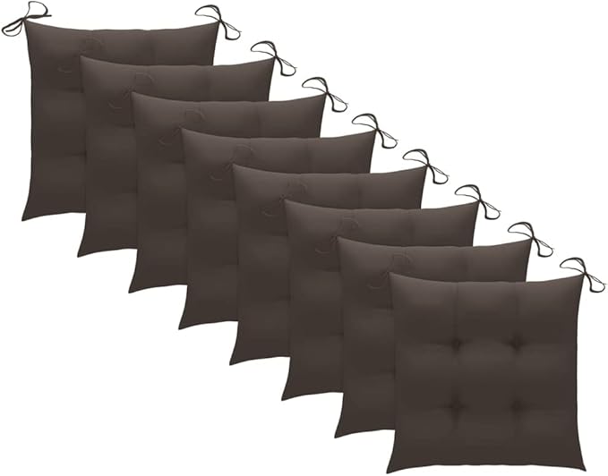 Folding Patio Chairs with Cushions 8 pcs,Portable Camping Chair,Outdoor Lounge Chair,Bistro Table and Chairs outdoor,Garden Chair,Outdoor Dining Chairs,Features 2 Sets of Ropes, Solid Teak Wood