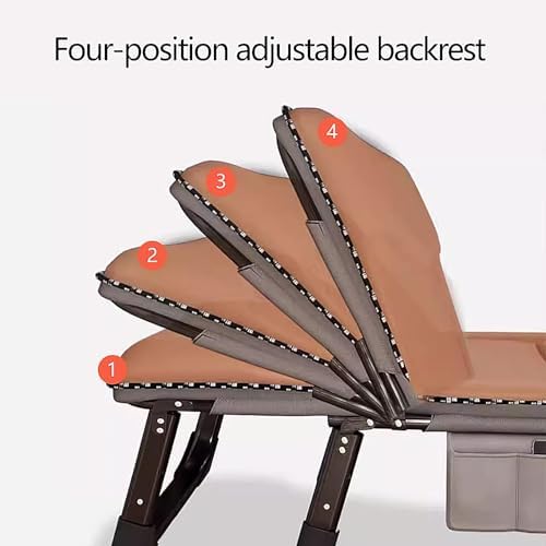 Folding Camping Cot for Adults Heavy Duty Outdoor Bed with Carry Bag Layer Travel Camp Cots Portable Cot Extra Wide,Foldable Bed with Mattress 4 Speed Adjustable Backrest with 3D Memory Head