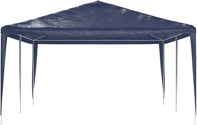 Blue Polyethylene Party Tent 13x20 ft with UV-Resistant Materials for Outdoor Events, Water-Resistant and Durable Construction Includes Mounting Hardware for Easy Setup