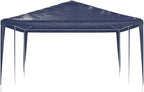 Blue Polyethylene Party Tent 13x20 ft with UV-Resistant Materials for Outdoor Events, Water-Resistant and Durable Construction Includes Mounting Hardware for Easy Setup