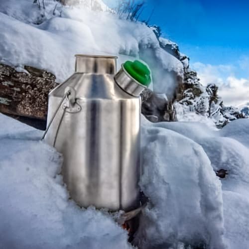 'Scout' Kelly Kettle® 40fl.oz. | Stainless Steel | Whistles When Boiled | Kettle & Camp Stove in one | Ultra-fast | Wood Fuelled | NO Batteries/Gas | Camping, Fishing, Scouts, Picnics, Emergencies