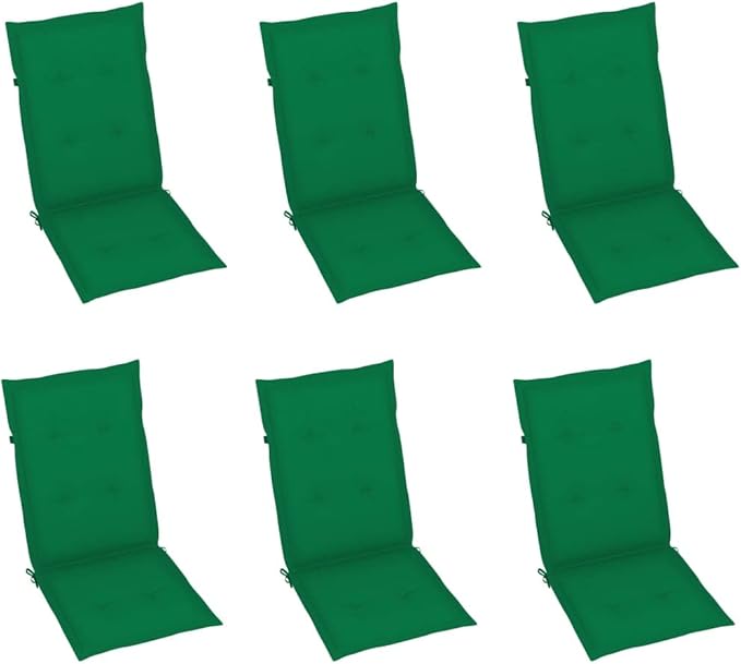 Folding Patio Chairs 6 pcs with Cushions Solid Acacia Wood Balcony Chairs Camping Chair Accent Chair Outdoor Chairs for Bedroom Dining Outdoor Patio