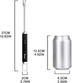 SUPRUS Lighter Rechargeable USB Lighter Arc Electric Lighetrs with Safety Switch 360° Flexible Neck Flameless Grill Long Lighters for Candle Camping Cooking (Black+Champagne Gold)