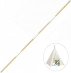 Replacement Wood Pole and Connector with 68" Length for Canvas Play Teepee Tent