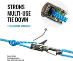 Rope Tightening Tool & Tensioner: Retractable Rope with Alloy Buckle for Outdoor Enthusiasts - Perfect for Camping Tent Building, Tarp Tie Downs, Hammock Installation & Outdoor Gear Securing (3)