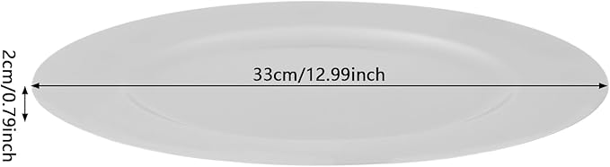 100 Pcs Charger Plates Bulk, 13 Inch Round Charger Plates Set, Table Decoration Dinner Tray for Wedding Party Baby Shower (Silver)