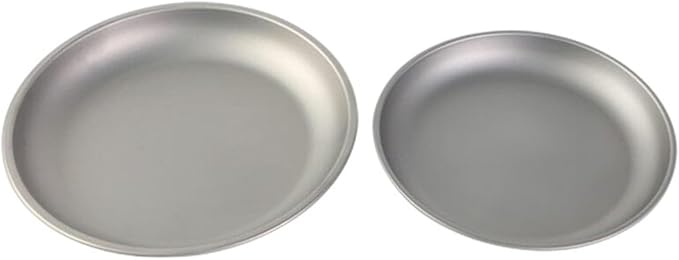 Plates Outdoor Camping Tableware Dishes Set Hiking Travel Ultralight Portable Plate (Color : Medium)