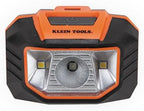 Klein Tools 56220 LED Light, Hard Hat Headlamp, Flood and Spot Light Tilts 45 Degrees, Anti-Slip Strap, for Work and Outdoor Hiking, Camping