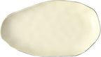 Camping Plates Ceramic Solid Color Dinner Plate Dessert Plate Home Kitchen Irregular Plate Fruit Plate Bread Plate Tableware Decorative Plate(B)