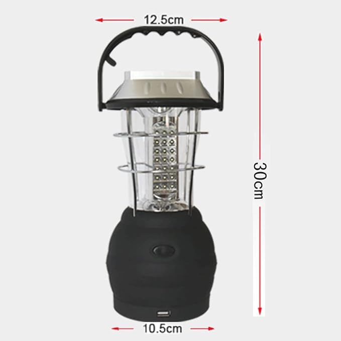 Camping lamp, LED Solar Lantern, Outdoor Camping Light, Tent Light, Camping Light, Super Bright Rechargeable Emergency Light, USB Rechargeable, can be Charged by Hand
