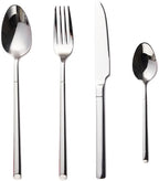 Premium 24-Piece Stainless Steel Silverware Set, 304 Flatware Cutlery for 6, Forks & Spoons, Durable Tableware for Home & Hotel Dining, Elegant Silver Finish