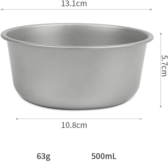 3PCS 500ml Outdoor Pure Titanium Bowl, Portable Tableware Suitable For Home Or Camping