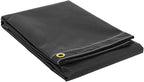 Mytee Products (2 Pack) 10' x 12' Heavy Duty Black 18oz Vinyl Utility Tarp Waterproof, Multipurpose, Cars, Boats, Campers, Pool Cover, Tent