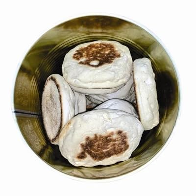 Military Surplus Freeze-Dried English Muffins 16 Oz Long-Term Emergency Food | 25+ Year Shelf Life | Fully Cooked, Easy to Prepare Survival Meal | Ideal for Camping & Outdoor Adventures Made in USA
