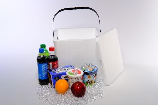 12qt Styrofoam Cooler – Lightweight Insulated Ice Chest for Food, Drinks, and Medical Transport | Cold Storage for Grocery Delivery & Frozen Shipping