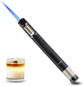 HONEST Metal Lighters Butane Refillable Single Jet Flame lighter shipped without gas (Black)