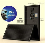 ACOPOWER 400 watt Solar Panels,High Efficiency Black PV Module Power 2x200W Mono RV Solar Panel for 12/24 Volt System,RV Marine Boat Cabin and Other Off Grid System