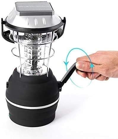 Camping lamp, LED Solar Lantern, Outdoor Camping Light, Tent Light, Camping Light, Super Bright Rechargeable Emergency Light, USB Rechargeable, can be Charged by Hand