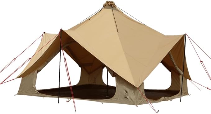 DOD Tsuku Base Tent – Spacious All-Season Family Tent with Canvo™ Cooling Fabric | Easy One-Person Setup | Expandable with Uchi & Awning Attachments