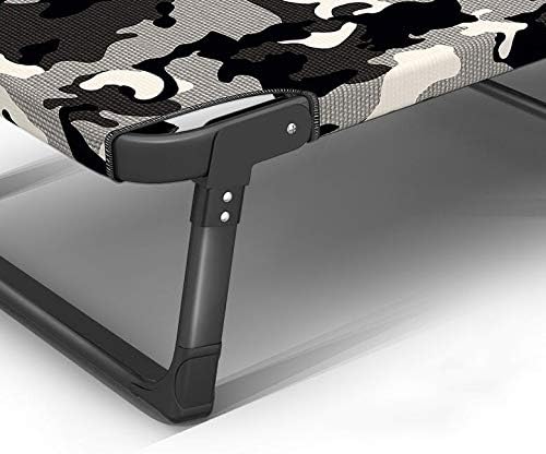 Patio Lounge Chairs Folding Camp Cot,Comfort Folding Military Bed Camping COT with Free Mat Ideal for Camping and Hunting, Indoor Guest Bed, Easy Assemble Recli,A-Without Mattress