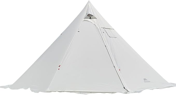 4-6 Person Teepee Hot Tent with Stove Jack Camping Pyramid Teepee Tent for Camping Backpacking Hiking