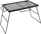 REDCAMP 2 in 1 Folding Camping Grill Grate, Folding Grill Table for Outdoor Open Flame Cooking for Camping Portable Over Fire Camp Grill