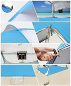 GeRRiT Family Tent Portable Outdoor Breathable 2-3 Person Camping Tent Fishing Hiking Picnic Blue Outdoor Tent