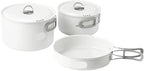 Ceramic Non-Stick Set of Pots Camping Cookware Kit Outdoor Frying Pan Kettle Picnic Tableware Kitchen Utensils