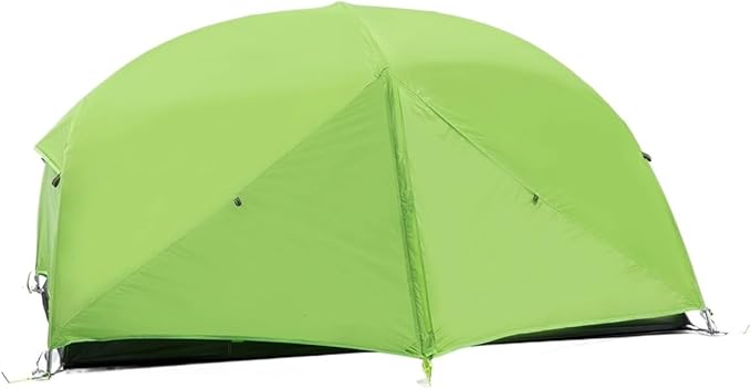 2 Person Ultralight Camping Tent 20D 380T Nylon Double Layer Waterproof Backpacking for Hiking Travel with Free Mat