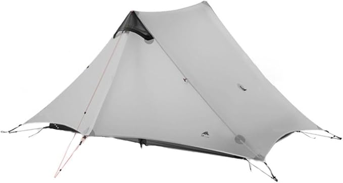 3F UL GEAR Blue Mountain 1/2Person Camping Poleless Tent, 3/4Seasons Waterproof Tent, Easy Set Up Hiking, Backpacking Silicon Coated Tent Shelter
