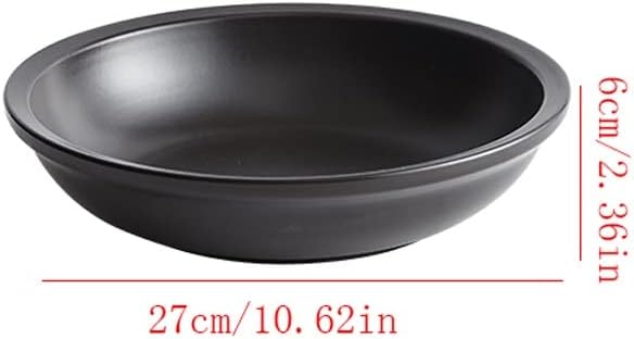 Camping Plates Serving Tray Multifunctional Ceramic Deep Dish Creative Hotel Restaurant Tableware Decorative Plate(D)