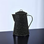 Granite Ware Coffee Boiler, 3-Quart - Stovetop or Campfire Coffee Pot, Durable Enameled Steel for Rapid Heat Absorption, Energy Efficient Design for Outdoor Adventures (Speckled Black)