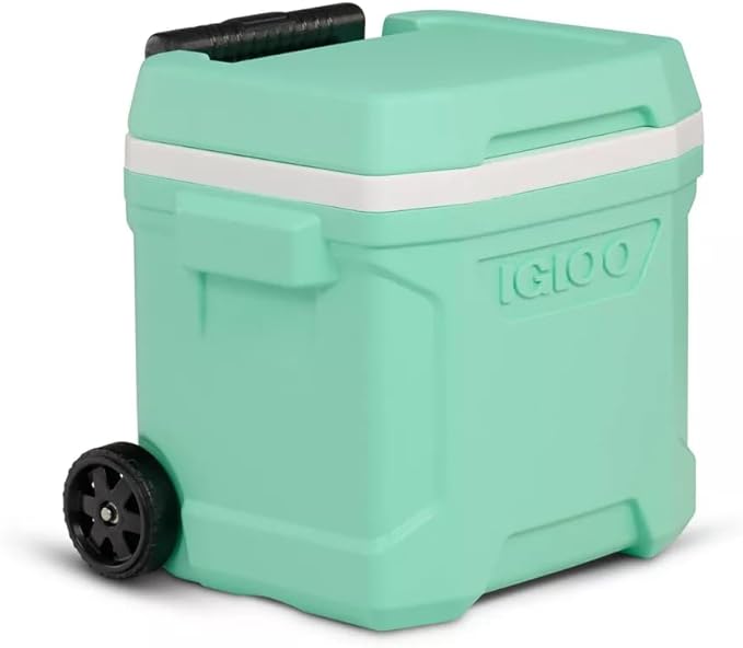 Igloos Profile II 16-Quart Wheeled Cooler with Telescoping Handle, THERMECOOL Insulation, 24-Can Capacity
