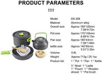 Camping Cookware Kit Cooking Set Travel Tableware Tourism Equipment for Outdoor Hiking Picnic