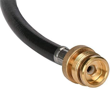 GasSaf Propane Hose, Propane Adapter Hose 1lb to 20lb Propane Tank Connection Suitable for Weber Q Grills, Blackstone Griddles, Coleman Stoves, Buddy Heaters & More (12 Feet)
