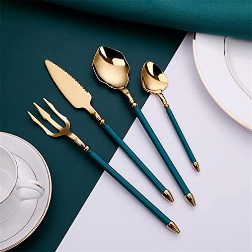 Cutlery Set Tableware Silverware Stainless Steel Handle,Stainless Steel Cutlery Sets Flatware Sets Knife Fork Spoon Mixed Cutlery Sets Western Dinnerware Camping Travel P