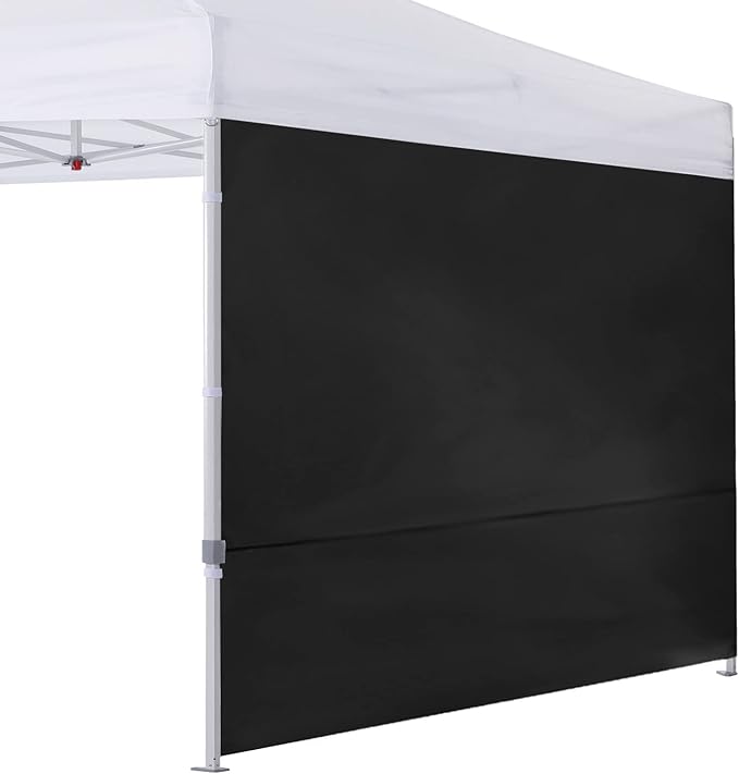 COOSHADE Instant Canopy SunWall 8x8 Canopy SideWall for Pop up Canopy Tent, 1 Pack Sidewall Only, Black