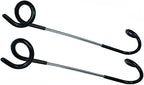 Alnicov 2-in-1 Camping Hook Hanger and Lantern Lamp Hanger for Tent Poles, Fishing, Camping, Travelling, Adventure, Black