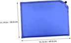4pcs Self-Inflating Outdoor Cushion Portable Camping Seat Pad Lightweight Inflatable Sleeping Mat for Hiking Stadium and Travel Sky Blue