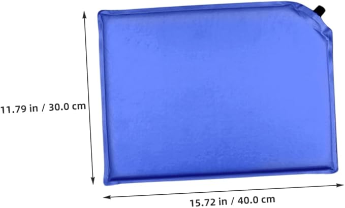 4pcs Self-Inflating Outdoor Cushion Portable Camping Seat Pad Lightweight Inflatable Sleeping Mat for Hiking Stadium and Travel Sky Blue