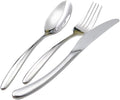 Premium 16-Piece Stainless Steel Flatware Set for 4, Black Handle Cutlery Set with Knife, Fork & Spoon, Durable 304 Stainless Steel, Perfect for Home & Dining