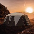 Bushnell Instant Tent | 6 Person / 9 Person / 12 Person Shield Series Instant Tents Cabin Design Perfect for 3 Season Family Camping, Hunting, and Fishing with Fast Setup | Instant Tents, Cabin Design, Family Camping, Hunting, Fishing, Fast Setup