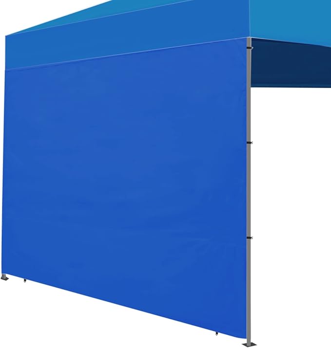 Joramoy Instant SunWall for 10x10 Pop Up Canopy, Canopy Walls 10x10 for Outdoor Instant Canopies,1 Pack Sidewall Only (Blue)