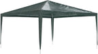13x13 ft Green Professional Party Tent, Portable Outdoor Shelter for Gatherings, UV-Resistant Polyethylene Material, Water-Resistant Design, Easy Setup with Powder-Coated