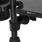 Gator Frameworks Microphone Stand Accessory Tray with Drink Holder and Guitar Pick Tab, 12" x 7" (GFW-MIC-ACCTRAY)