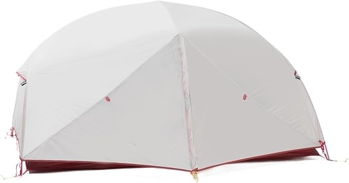 2 Person Ultralight Camping Tent 20D 380T Nylon Double Layer Waterproof Backpacking for Hiking Travel with Free Mat